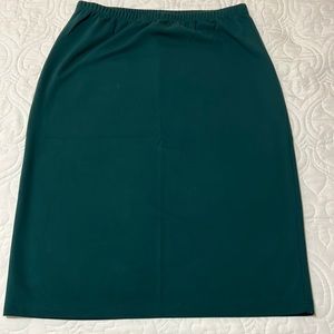 Nuggles, size Medium, teal midi skirt